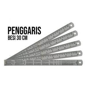 PENGGARIS BESI POLOS 30CM STAINLESS