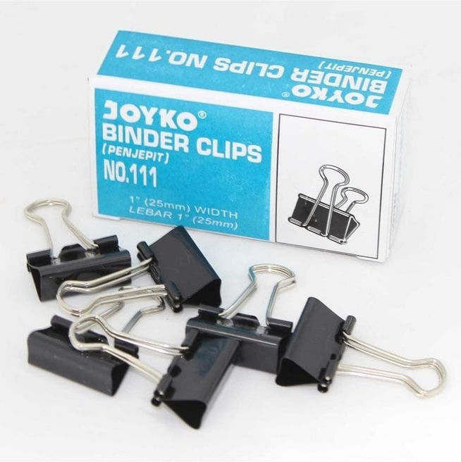 Penjepit Kertas/Binder Klip 111 Harga perkotak isi 12 pcs