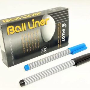 Pulpen Pilot Ball Liner 0.8 mm per PCS Hitam & Biru